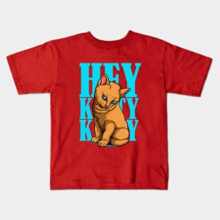 Hey kitty kitty Kids T-Shirt